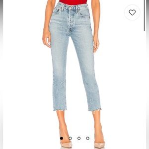 Agolde Riley High Rise Straight Crop